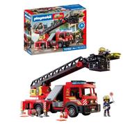 PLAYMOBIL | City Action | Autoscala dei pompieri | Veicolo di intervento con scala da 63 cm, luci e suoni, attrezzature di soccorso e accessori | Per bambini da 4 anni | 72192