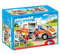 PLAYMOBIL City Life 6685, Ambulanza con Luci e Suoni per Bambini dai 4 Anni