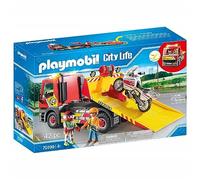PLAYMOBIL City Life 70199, Carro attrezzi con moto, Dai 4 anni