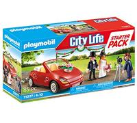 PLAYMOBIL City Life 71077 Starter Pack Matrimonio, con Auto Giocattolo, Primo Giocattolo per Bambini dai 4 Anni in su