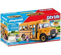 PLAYMOBIL City Life 71094 US School Bus, Autobus Giocattolo con Luce Lampeggiante, Giocattoli per Bambini a Partire dai 4 Anni