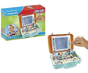 PLAYMOBIL City Life 71216 Valigetta Gioca e Impara, Articolo, Esercizi di Matematica e Lavagna per Scrivere, Giocattolo educativo, Giocattolo per Bambini dai 4 Anni in su