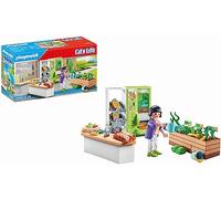 PLAYMOBIL City Life 71333 Chiosco Mensa, chiosco Automatico con distributore di