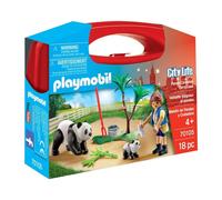 PLAYMOBIL City Life Valigetta Portatile Guaritore E Panda 70105 Zoo Animali