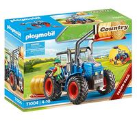 PLAYMOBIL Country 71004 Grande Trattore con Accessori e Gancio di Traino, Giocattoli per Bambini dai 4 Anni