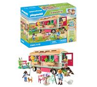 COSTRUZIONE PLAYMOBIL VAGONE CAFE CON GIARDINO