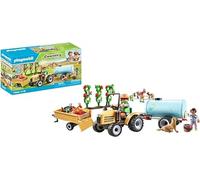 PLAYMOBIL Country 71442 Trattore con rimorchio e cisterna, raccolto fresco in...