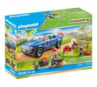 Playmobil Country Fabbro E Veicolo 70518 Cavallo, Centro Equestre