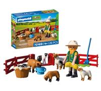 PLAYMOBIL | Country | Giovane pastore | Set di pecore con agnellini, cane da pastore, recinto e accessori | Per bambini da 4 anni | 72169