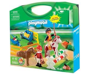 Playmobil Country Valigetta Cavalieri E Pony 5893