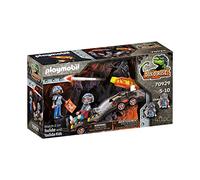 PLAYMOBIL Dino Rise 70929 Carrello con Razzo della Miniera, Combinabile con Veicoli su rotaia, Giocattoli per Bambini a Partire dai 5 Anni