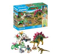 Playmobil dinos 71523 campo base con dinosauri per bambini dai 4 anni