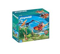 PLAYMOBIL Dinos 9430, Elicottero e Pterodattilo, Dai 4 anni