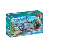 PLAYMOBIL Dinos 9433, Barca galleggiante con gabbia per dinosauri, Dai 4 anni