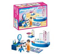 PLAYMOBIL Dollhouse 70211, Bagno con vasca, Dai 4 anni