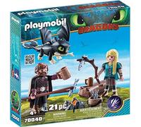 PLAYMOBIL Dragons 70040, Hiccup e Astrid con Baby Dragon Nuovo Sigillato