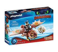 COSTRUZIONE PLAYMOBIL DRAGONS RACING GAMBEDIPESCE E MUSCOLONE