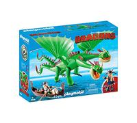 PLAYMOBIL DreamWorks Dragons 9458, Testabruta e Testaditufo con Vomito e Rutto