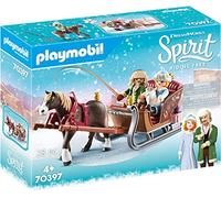 PLAYMOBIL DreamWorks Spirit 70397, Padre di Lucky con Slitta, dai 4 Anni