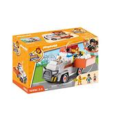Playmobil Duck ON Call 70830 Centro Operativo Mobile, con caserma dei pompieri e stazione di polizia, custodia pieghevole portatile, giocattolo per bambini dai 3 anni in su