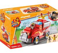 Playmobil Veicolo di Soccorso dei Vigili del Fuoco Duck ON Call 70914 con luci e suoni, dai 3 anni