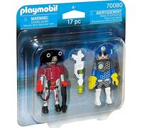 PLAYMOBIL Duo Pack 70080, Agente Spaziale e Bandito per Bambini dai 4 Anni