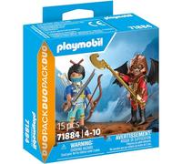 Playmobil Duo - Set Cavaliere Novelmore contro Raider Burnham, 15 pezzi, con armi e accessori