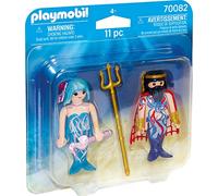PLAYMOBIL DuoPack 70082, Re dei Mari e Sirena per Bambini da 4 Anni