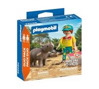 Playmobil DuoPack Ranger con rinoceronte