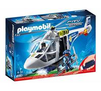 PLAYMOBIL Elicottero della Polizia con Luce di avvistamento