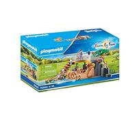 PLAYMOBIL Family Fun Famiglia Da Lions Con Vegetazione 70343 Zoo Animali