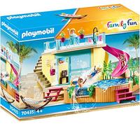 PLAYMOBIL Family Fun 70435, Bungalow con Piscina, dai 4 Anni