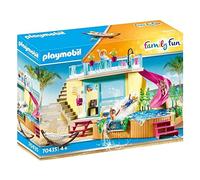 PLAYMOBIL Family Fun 70435, Bungalow con Piscina, dai 4 Anni