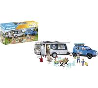 Playmobil FamilyFun 71423 Famiglia con auto e roulotte 128 pezzi