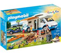 PLAYMOBIL Family Fun 9318 Camper con Quad E Canoa, dai 4 Anni, Multicolore