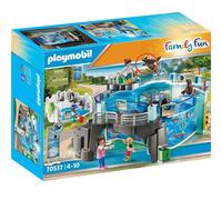 PLAYMOBIL Family Fun Acquario Marinaio E Recinto per Pinguini 70537 Zoo