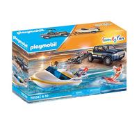 Playmobil Family Fun - Pick-Up mit Speedboot