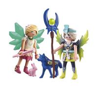 PLAYMOBIL Adventures of Ayuma 71236 Crystal e Moon Fairy con Compagni Animali, Giocattolo per Bambini dai 7 Anni in su