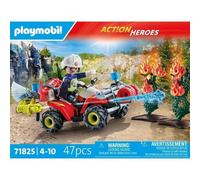 PLAYMOBIL | Action Heroes | Quad dei pompieri | Autopompa | Giocattoli per bambini dai 4 anni in su | 71825