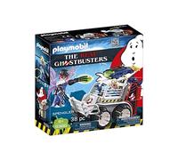 PLAYMOBIL Ghostbusters 9386 - Spengler con veicolo acchiappafantasmi e cannone spara-dischi, Dai 6 anni