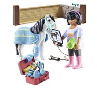 Playmobil horse of waterfall 71497 veterinaria dei cavalli per bambini dai 4 anni