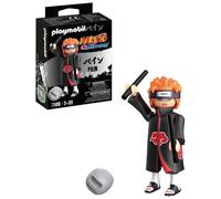 PLAYMOBIL Naruto 71108 Pain mit roten Haaren, Stirnband, Chakra Stangen und Stei