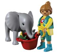 Playmobil Gioco Di Costruzione Zoo: Baby Elephant And Caretaker