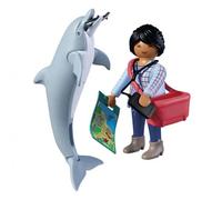 Playmobil Gioco Di Costruzione Zoo: Dolphin And Visitor