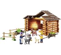 PLAYMOBIL Heidi 70255, Stalla delle capre di Peter, con Effetti Luminosi, dai 4 Anni