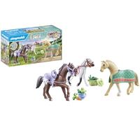 Playmobil 71356 set 3 cavalli con selle per bambini dai 4 anni in su