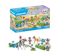 Playmobil horse of waterfall 71495 torneo di equitazione dei pony per bambini dai 4 anni