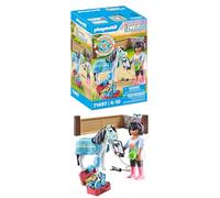Playmobil horse of waterfall 71497 veterinaria dei cavalli per bambini dai 4 anni
