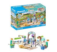 PLAYMOBIL Horses of Waterfall 71637 Scuola di equitazione, con una piastra mobile per l'affondo, un cavallo e numerosi accessori per l'equitazione, giocattolo per bambini dai 5 anni in su