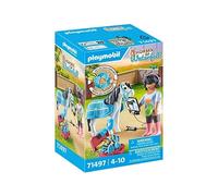 Playmobil Horses of Waterfall ippoterapista - set per la cura del cavallo